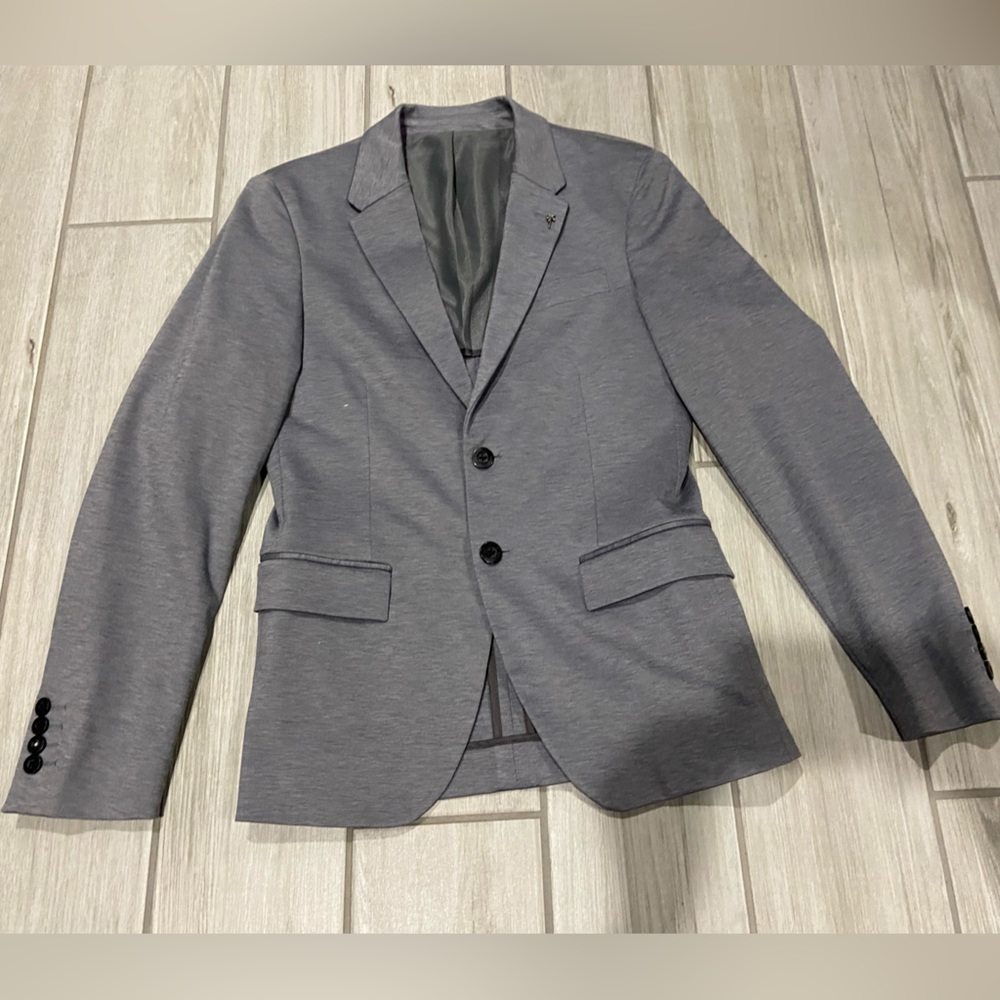 Zara Mens Gray Sport Coat Size 36